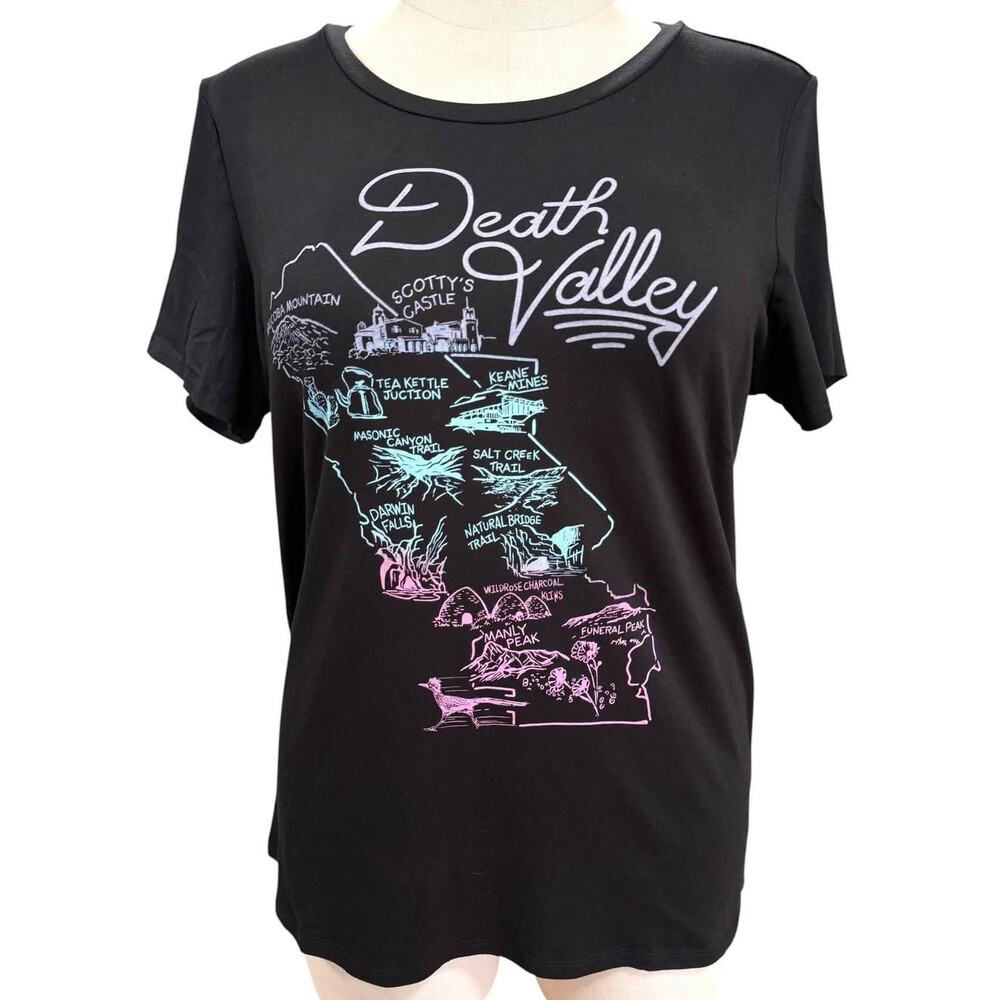 Torrid 2 (2X) Death Valley Active Open Back‎ Performance Cotton Graphic T Shirt